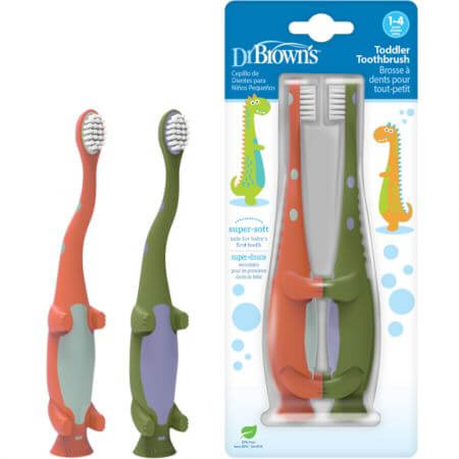 Set de brosses à dents pour enfants, 1-4 ans, Dr Browns