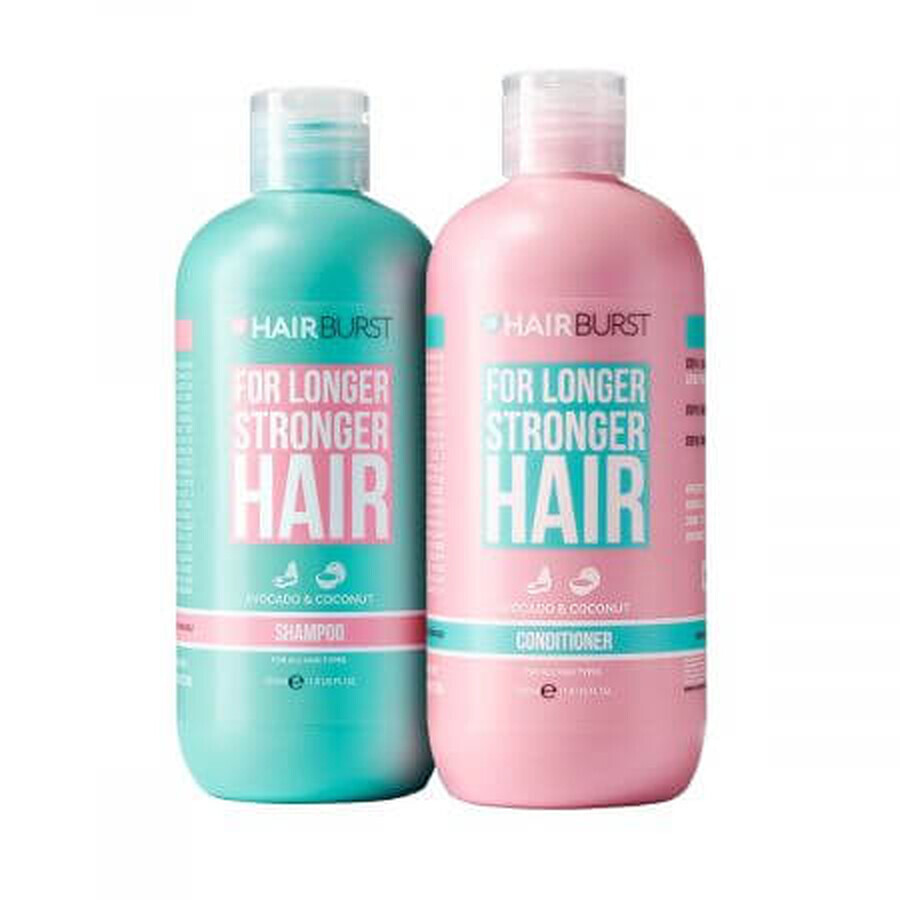 Shampooing et après-shampooing pour renforcer et accélérer la croissance des cheveux, 2 x 350 ml, Hairburst