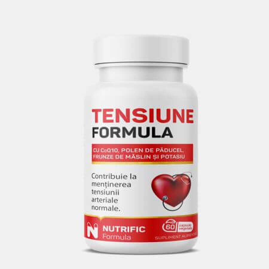 Tensiune formula cu coenzima Q10, 60 capsule, Nutrific