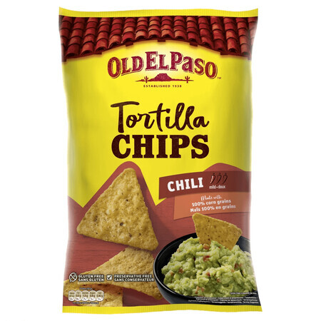 Tortillachips met chili, 185 g, Old El Paso