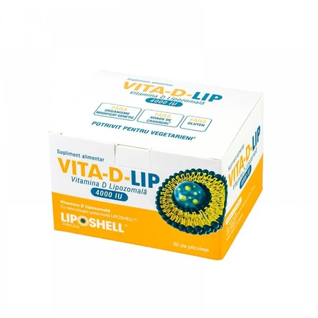 Vita-D-Lip liposomal Vitamin D 4000IU, 30 Sachets, Liposhell