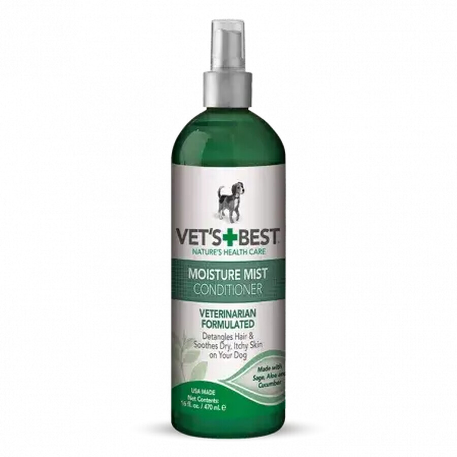 Moisture Mist met salie, aloë vera en komkommerextract, 470 ml, Vet's Best