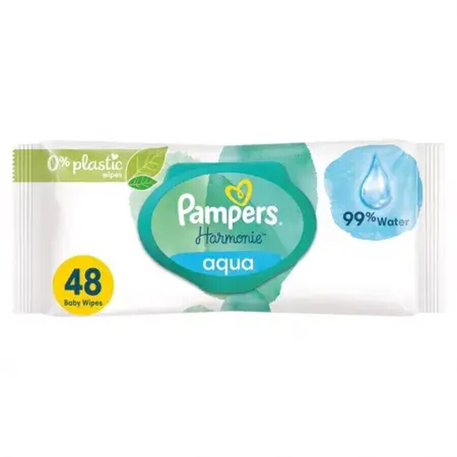 Șervețele umede Aqua Pure, 48 bucăți, Pampers