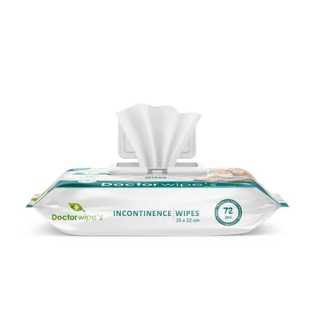 Wet Sanitary Napkins for incontinence, 72 pieces, Doctor Wipe's