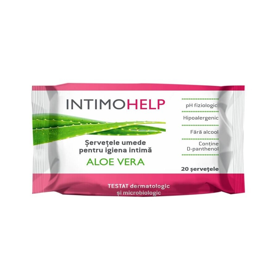 Lingettes humides Intimohelp pour l'hygiène intime, 20 pièces, Zdrovit