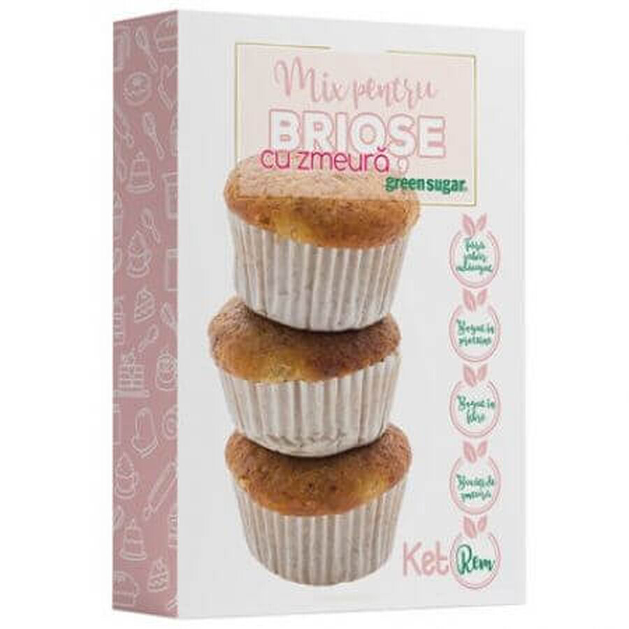 Mélange Keto pour muffins à la framboise, 225 g, Ketorem