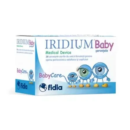 Iridium Baby steriele doekjes, 28 stuks, Bio Soft Italia