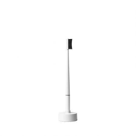 Brosse à dents Soft + Pedestal Pure White, Feather