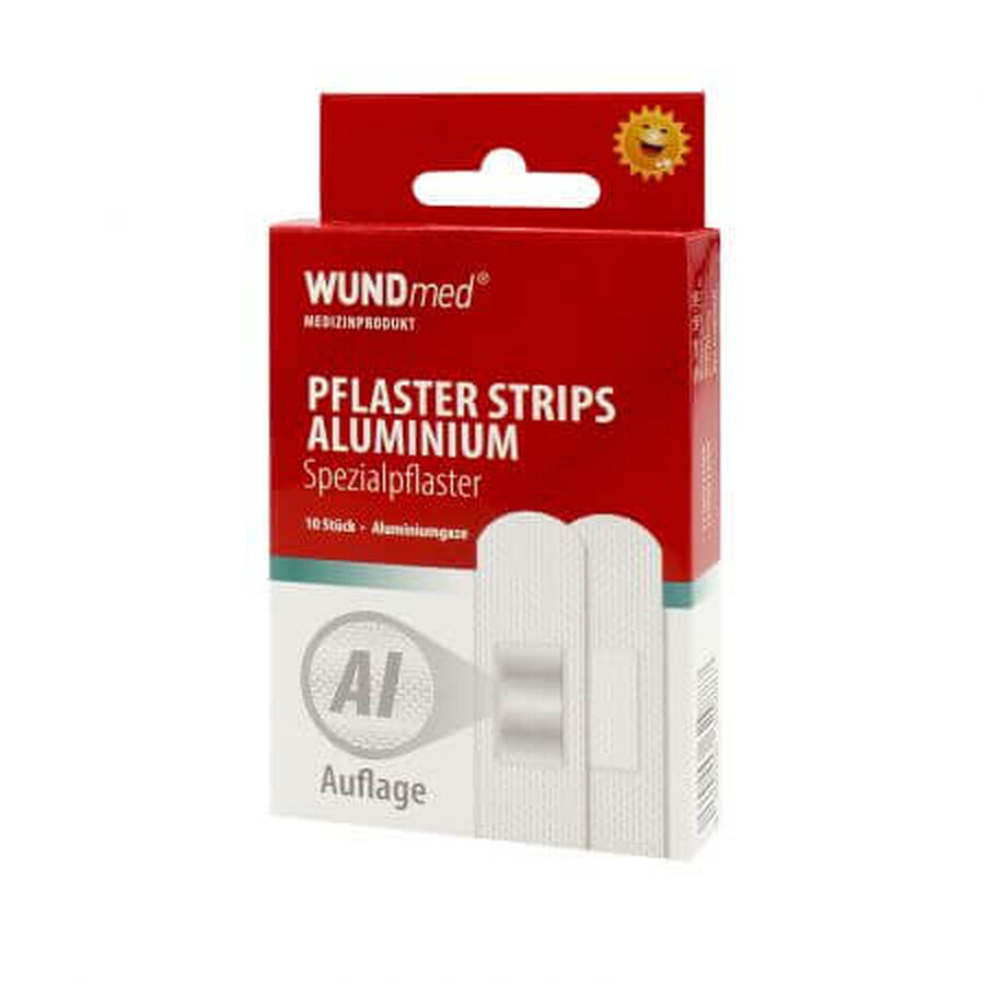 Plasturi cu folie de aluminiu sterili, 10 bucati, Wundmed