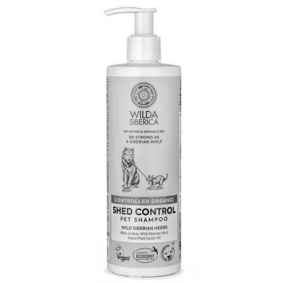 Anti-verzorgingsshampoo voor honden en katten Shed Control, 400 ml, Wild Siberica