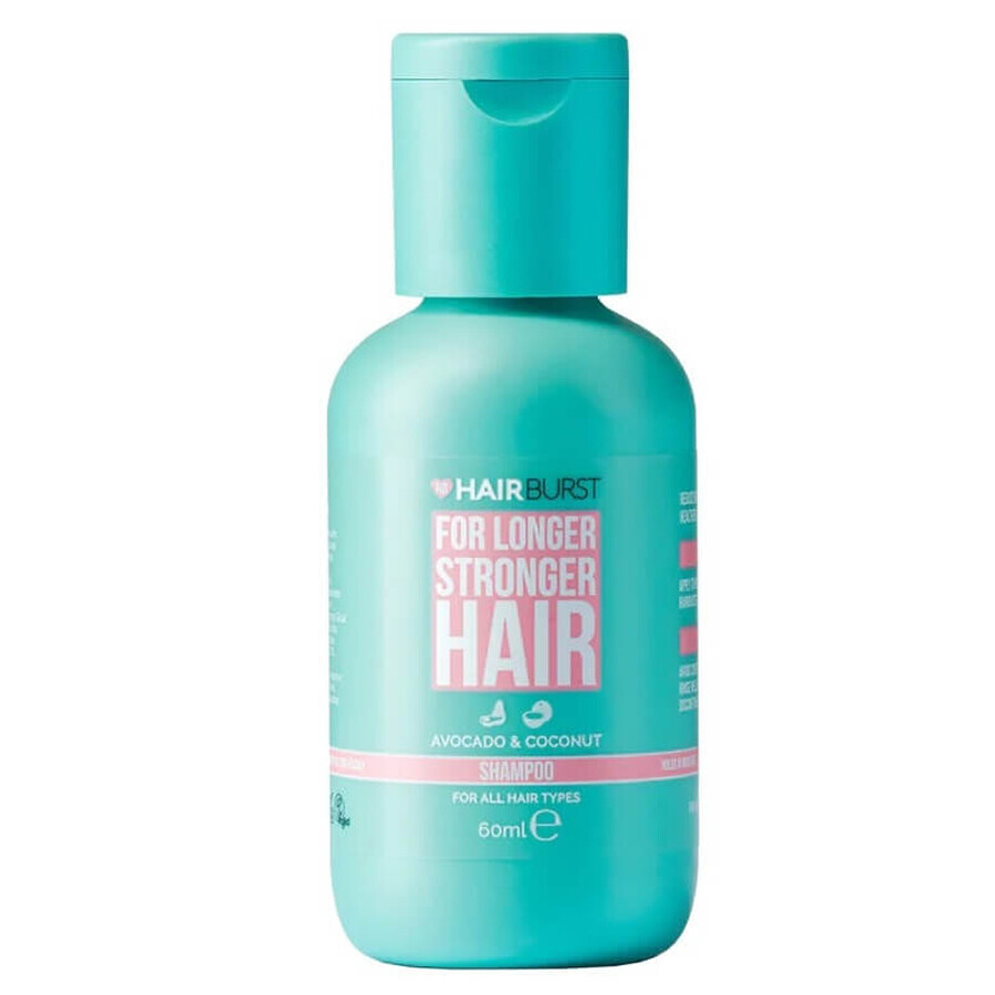 Shampoo per rinforzare e accelerare la crescita dei capelli, 60 ml, HairBurst