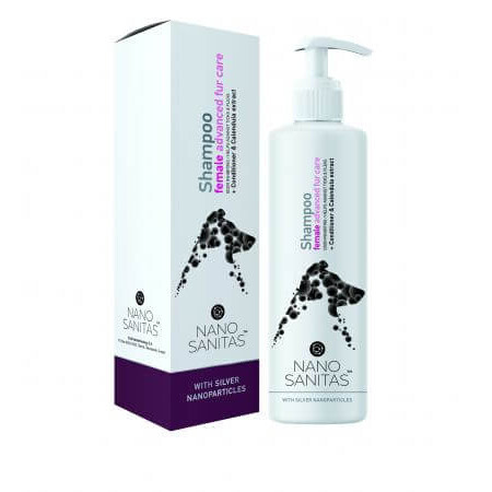 Shampoo for dog fur care, especially for females, 250 ml, Nano Sanitas