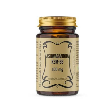 Ashwagandha KSM-66, 300 mg, 60 capsules, Remedia