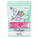 Pusheen aardbei badbommen, 6 x 55 g, Bi-Es