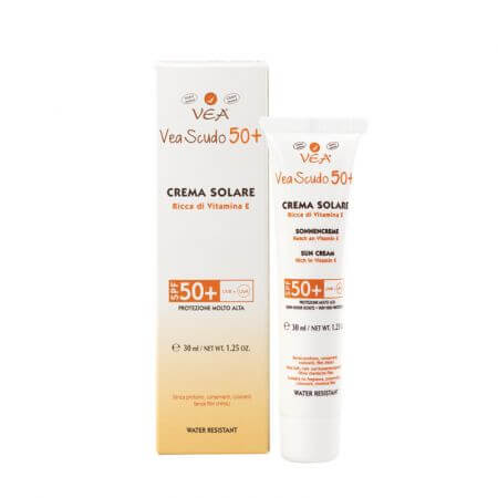 Creme mit sehr hohem Sonnenschutz SPF 50+, Vea Scudo 50+, 30 ml, Hulka