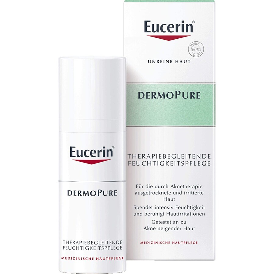 Dermo Pure crema lenitiva e idratante per la pelle, 50 ml, Eucerin