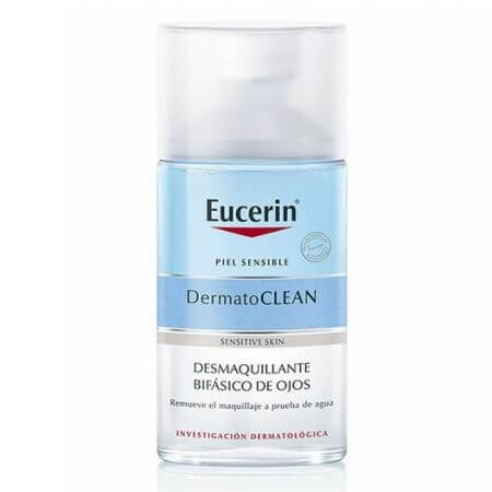 Eucerin DermatoClean Nettoyant biphasé pour les yeux, 125 ml