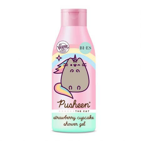 Gel douche Pusheen cupcake à la fraise, 400 ml, Bi-Es