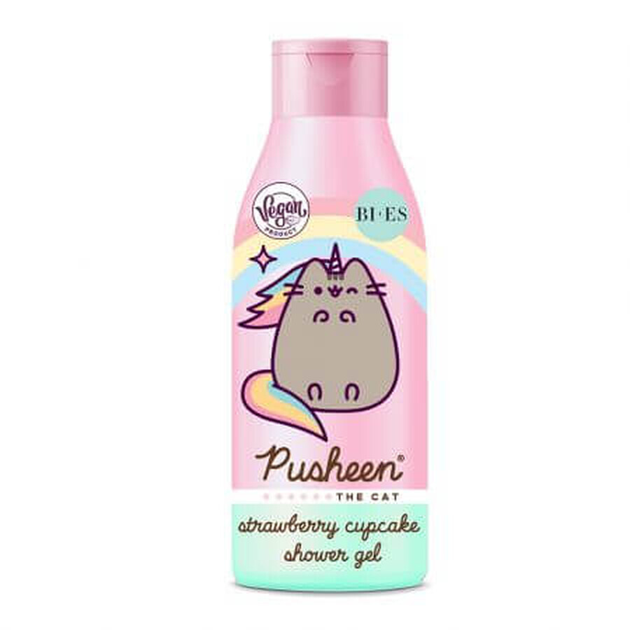 Gel douche Pusheen cupcake à la fraise, 400 ml, Bi-Es