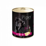 Aliment humide avec poitrine de bœuf pour chiens Adulte, 400 g, Piper