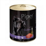 Aliment humide à base de viande de lapin pour chiens Adulte, 800 g, Piper