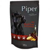 Nourriture humide pour chiens avec foie de bœuf et pommes de terre, 500 g, Piper