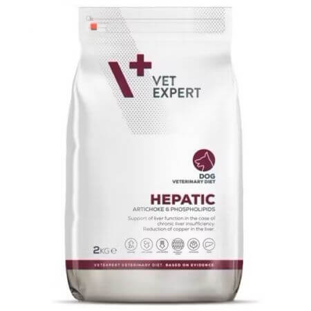 Dry food for dogs Hepatic, 2 Kg, VetExpert