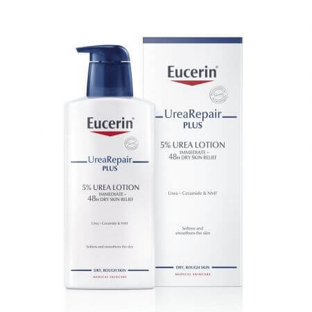 Eucerin UreaRepair 5% Urea Lotion parfumée pour le corps, 400 ml
