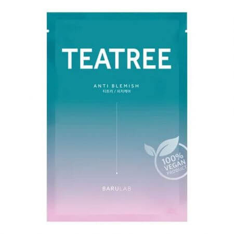 Vegan tea tree tissue masker, 23 g, Barulab