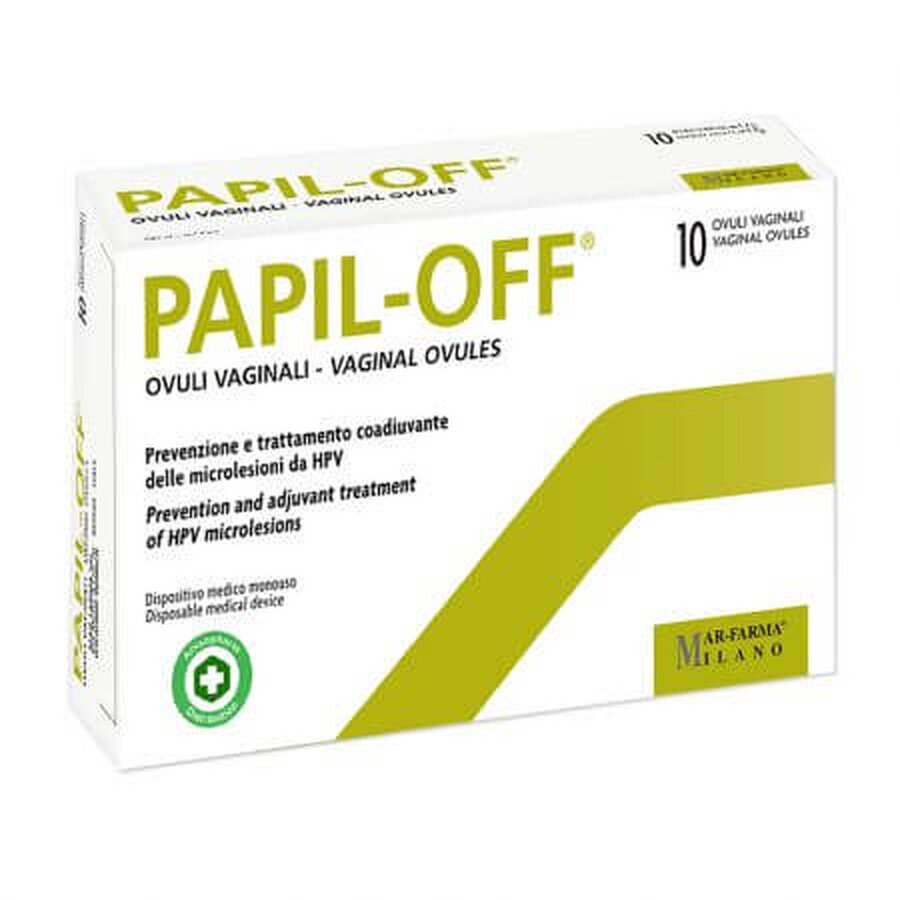 Papil-Off vaginale eitjes, 10 stuks, Mar Farma