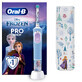 Vitality Pro Kids Frozen Elektrische Tandenborstel + Reisset, voor kinderen vanaf 3 jaar, Oral-B