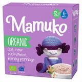 Bouillie d'avoine, de sarrasin et d'orge bio sans sucre pour les enfants de +6 mois, 200 g, Mamuko