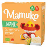 Bouillie d'avoine et de maïs bio sans sucre pour les enfants de +6 mois, 200 g, Mamuko