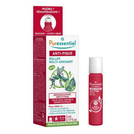 Roll-on apaisant contre les piqûres d'insectes Piqûres et morsures, 5 ml, Puressentiel