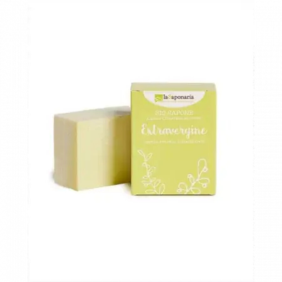 Savon solide à l'huile d'olive extra vierge, 100 g, La Saponaria