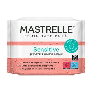 Mastrelle Sensitive intimate wet wipes, 20 pieces, Fiterman