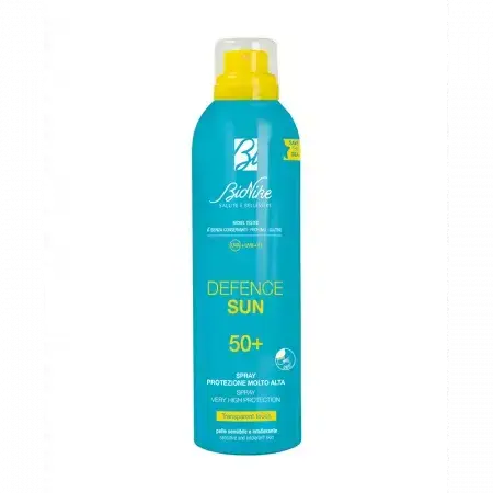 Spray trasparente con protezione solare Defense Sun Trasparente, SPF 50+, 200 ml, BioNike