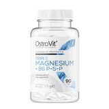 Drievoudig Magnesium + B6, 90 capsules, Ostrovit