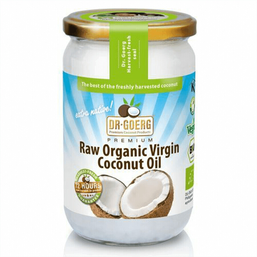 Ulei de cocos Premium Raw Bio, 200 ml, Dr. Goerg