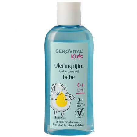 Huile de soin pour bébés, 150 ml, Gerovital Kids