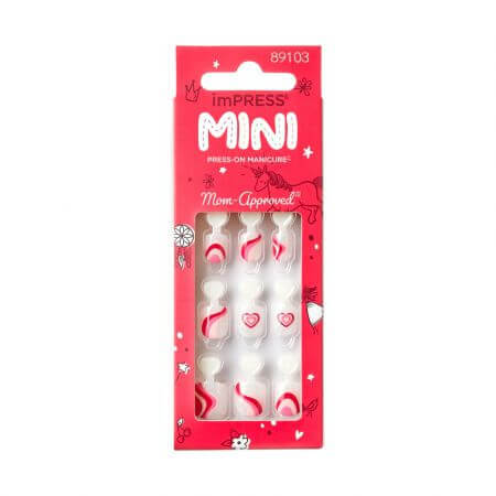 Unghii false pentru copii Impress Mini, Dream B, Kiss