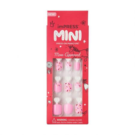 Unghie finte per bambini Impress Mini, Super Duper, Kiss