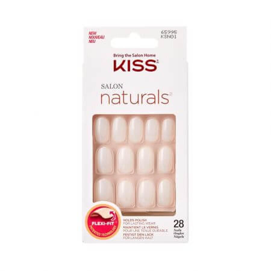 Salon Natural faux ongles, Break Even Medium Oval, Kiss