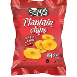 Jungle chili bananenchips, 75 g, SaMai