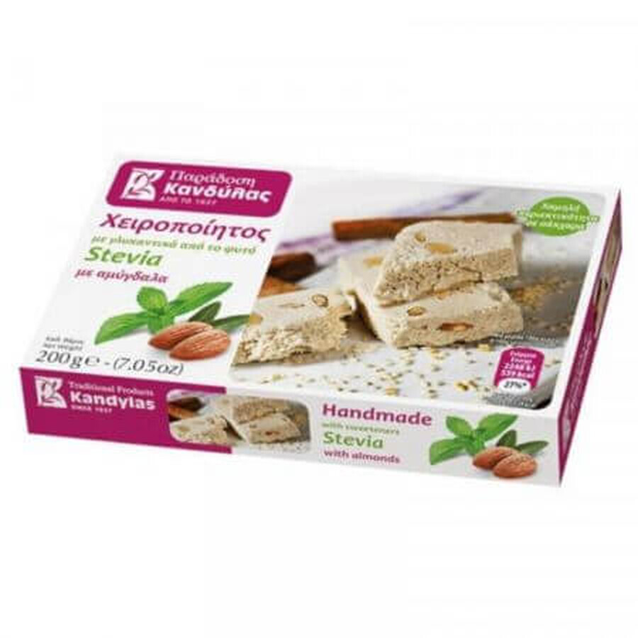 Amandel halva gezoet met Stevia, 200 g, Kandylas