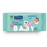 Sensitive baby wipes, 60 pieces, Septona