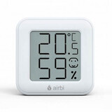 Thermomètre et hygromètre d'ambiance digital, Blanc, Airbi