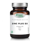 Zink Plus C + Vitamine D3 2000iu, 30 capsules, Power of Nature