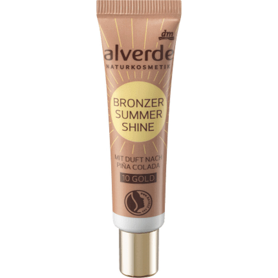 Alverde Naturkosmetik Brillant liquide d'été - No. 10 Gold, 15 ml