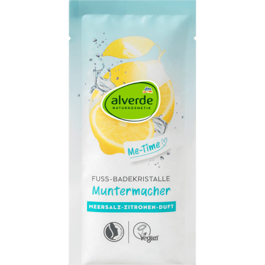 Alverde Naturkosmetik Bain de pieds aux cristaux, 40 g